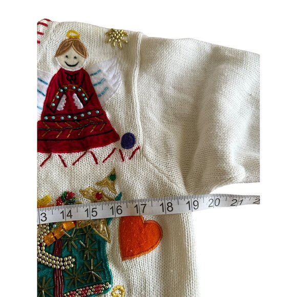 Festive Cardigan with Holiday Embroidery - Picture 8 of 12